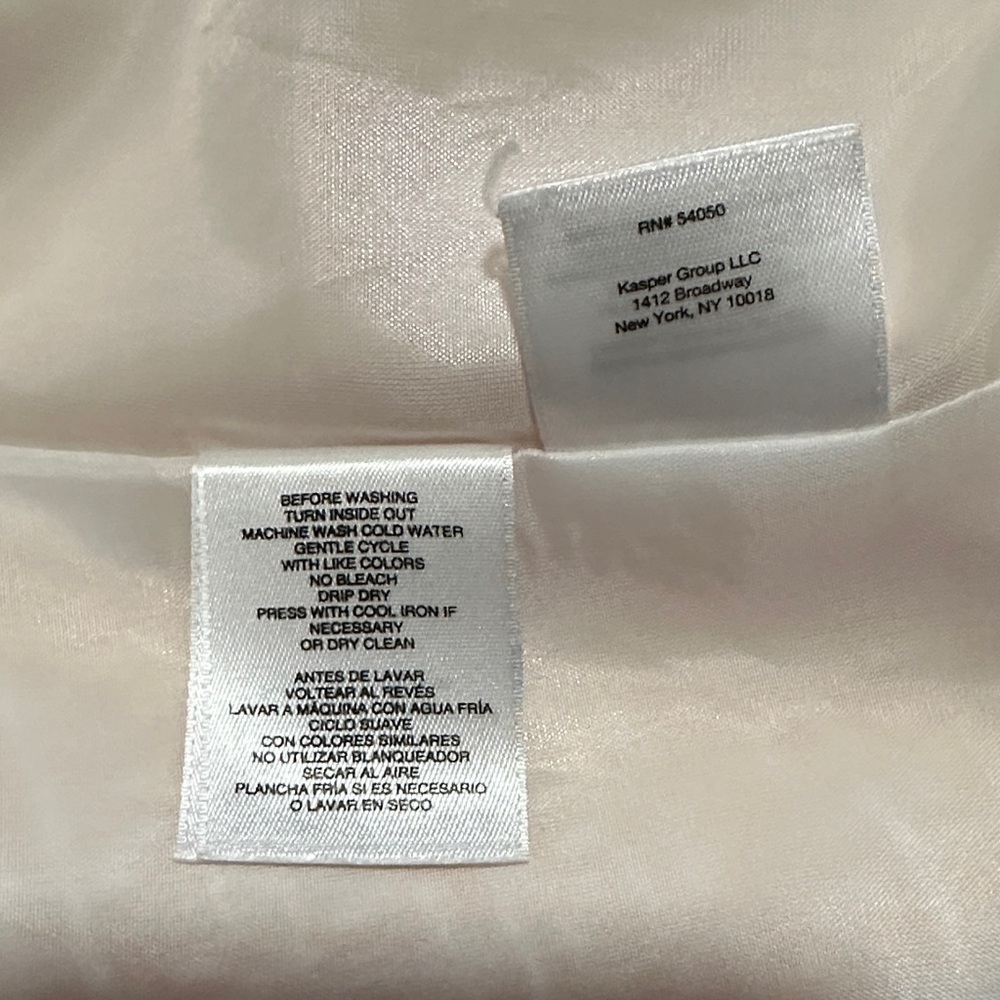 Anne Klein Women’s 3/4 Sleeve White, Yellow and Gold Blazer Size Large - Picture 7 of 7